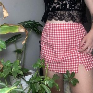 GINGHAM SKORT